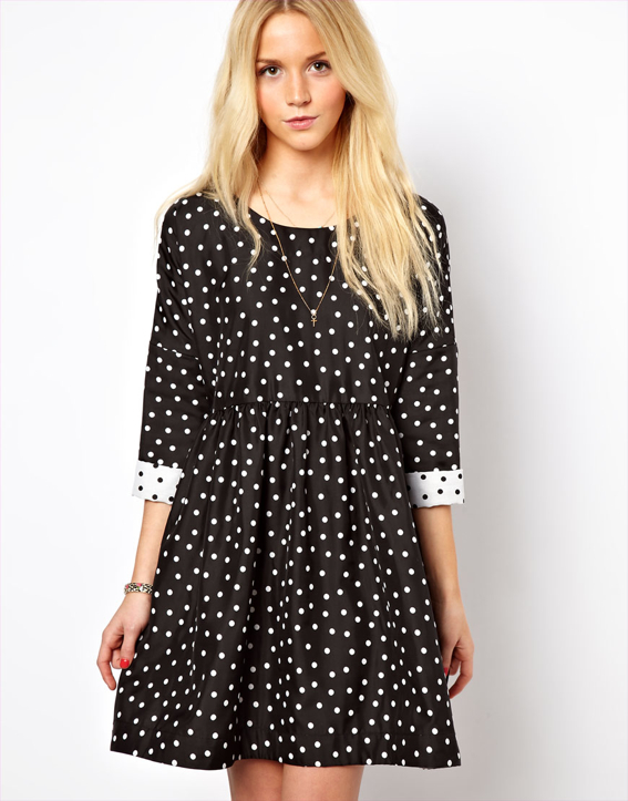 polka-dot-black-white-dress-ASOS-1