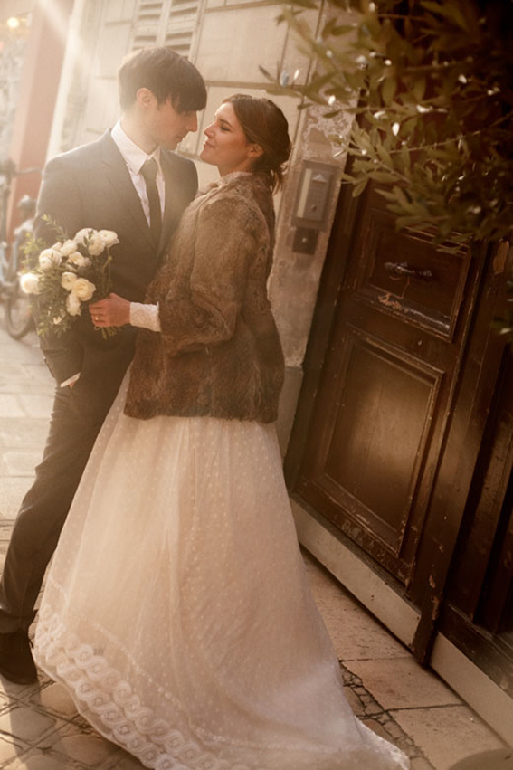 vintage-paris-wedding-elopement-swiss-dot-dress-gown-fur-coat-peonies-8