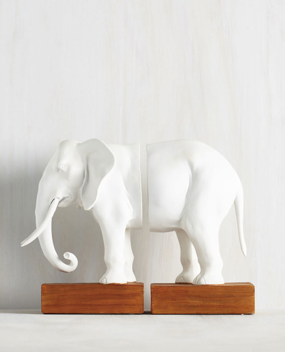 elephant-bookends