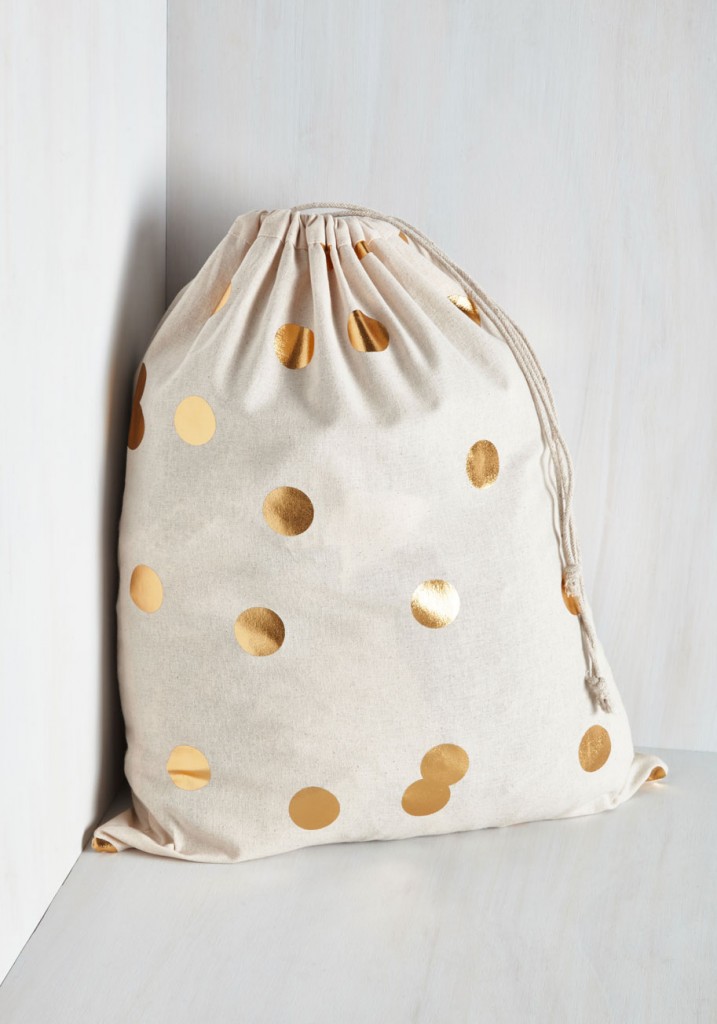 gold-polka-dot-laundry-bag