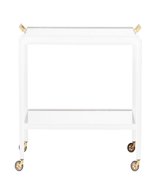 white-gold-modern-minimal-sleek-bar-cart-parisian-serena-lily