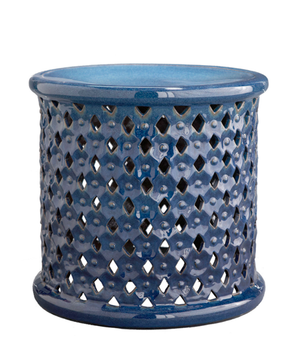 blue-side-table-african-drum-stool
