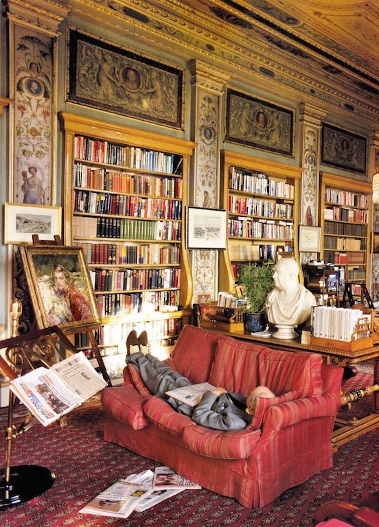 duke-of-devonshire-napping-library-chatsworth