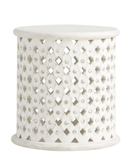 white-african-drum-side-table-stella-pottery-barn