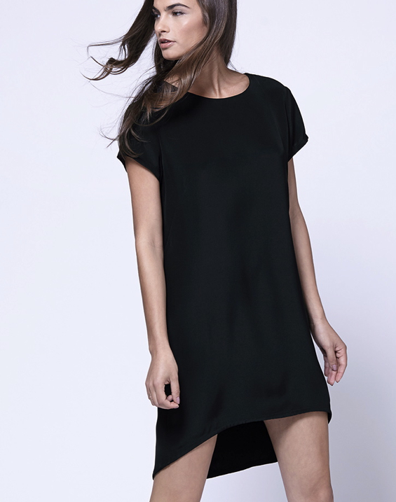 cuyana-silk-tee-dress-black