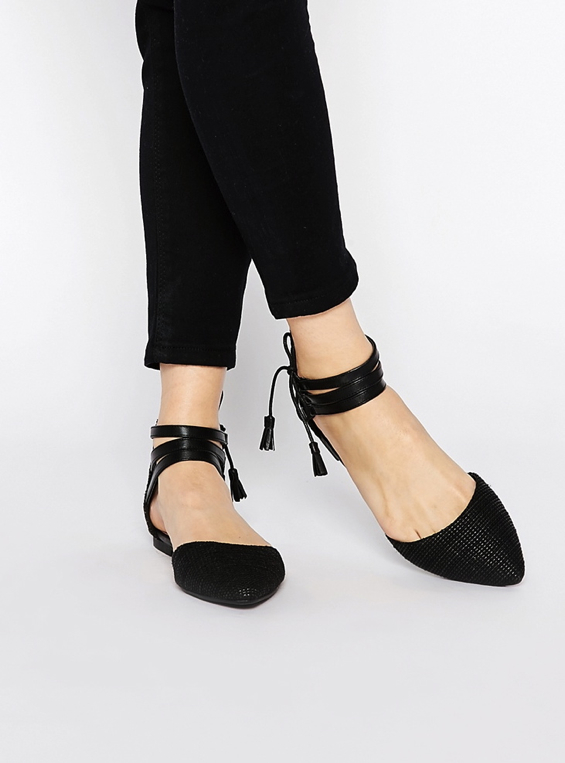 lace-up-pointed-flats-black