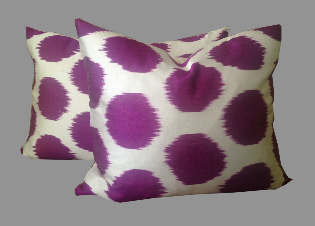 pair-silk-ikat-polka-dot-throw-pillow-covers