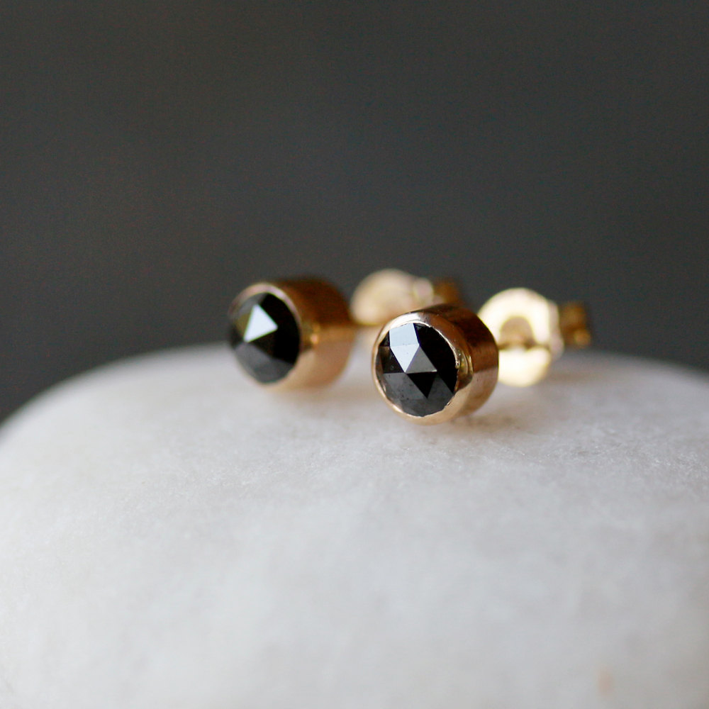 black-diamond-stud-earrings