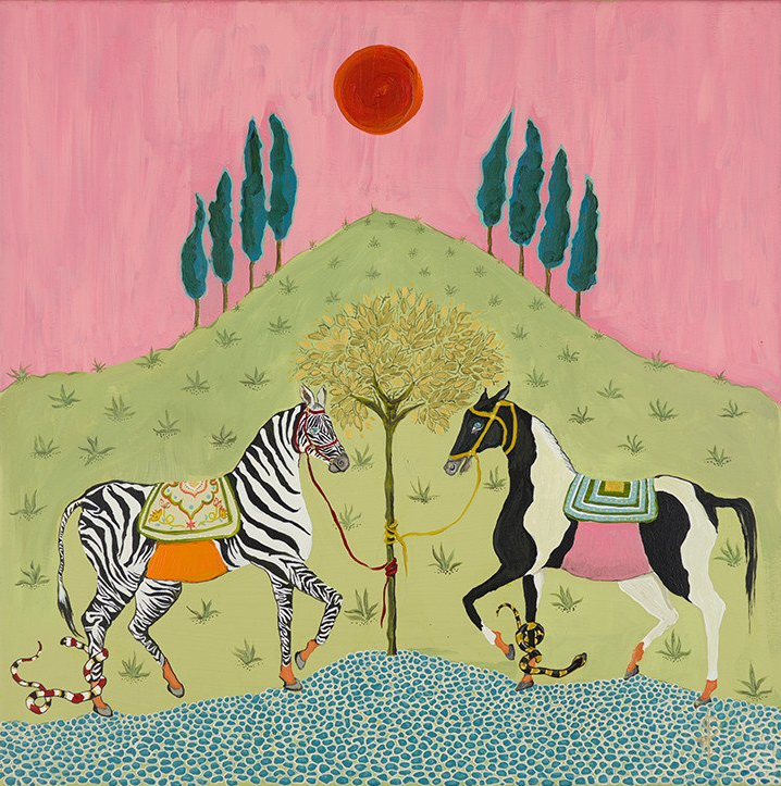 Paige-Gemmel-artist-print-horses-zebra