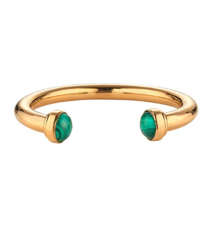 malachite-gold-cuff-bracelet