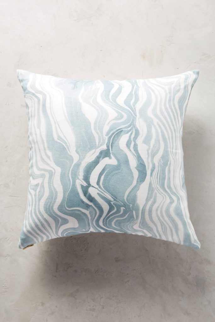 rebecca-atwood-marbled-pillow-blue-white-stripes
