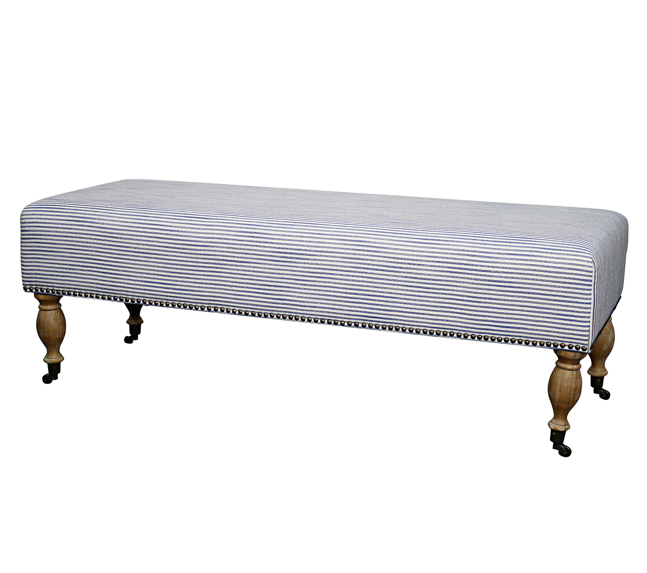 blue-and-white-striped-bench