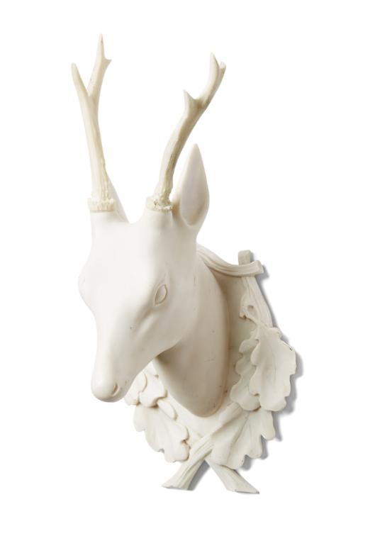 alabaster-stag-faux-taxidermy-white-deer