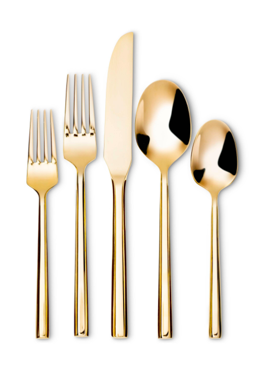 gold-flatware-set