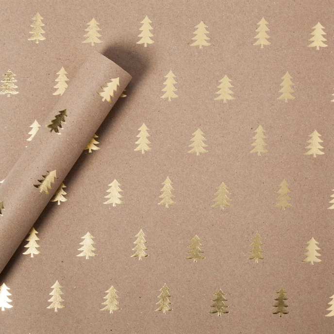 gold-foil-christmas-tree-kraft-wrapping-paper