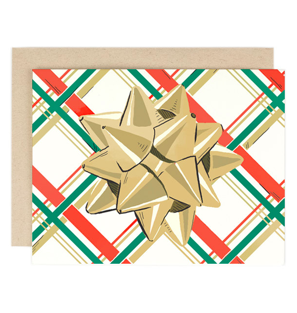 plaid-bow-holiday-card