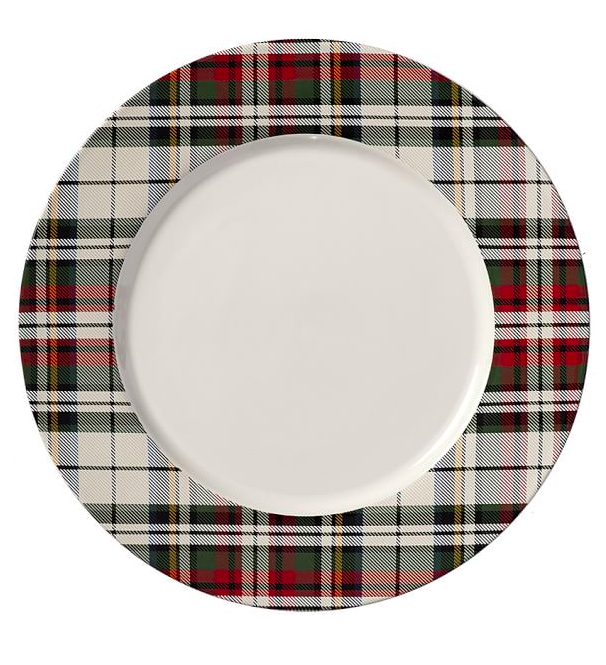 plaid-rim-dinner-plate