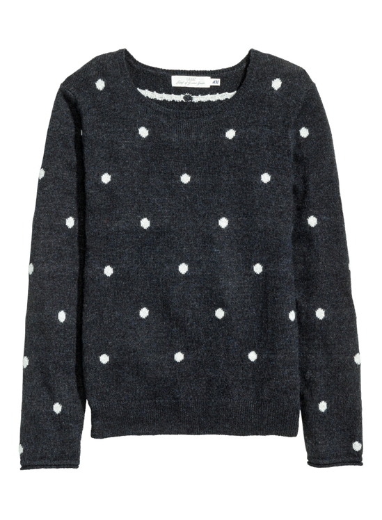 polka-dot-knit-sweater