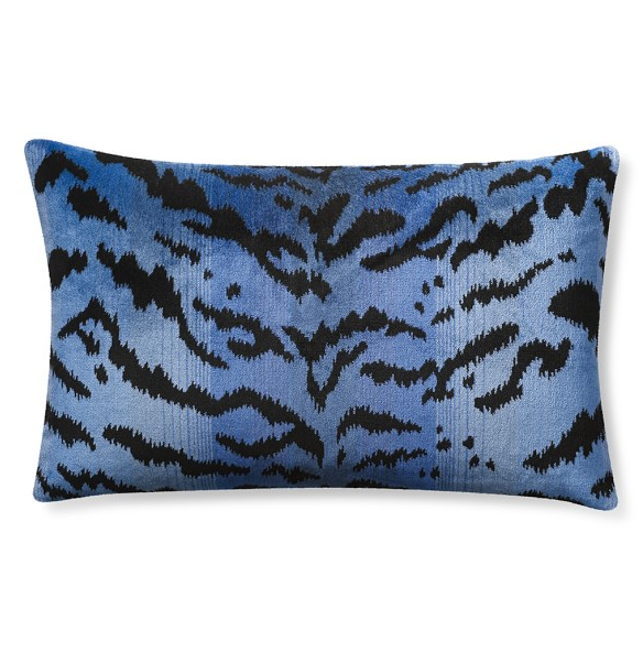 scalamandre-blue-tiger-lumbar-pillow-cover