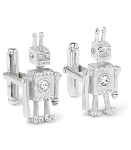 silver-robot-cufflinks