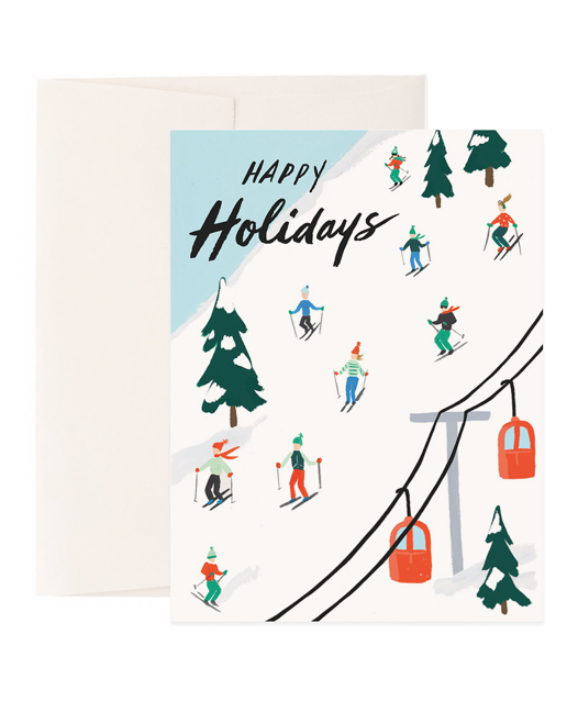 skiers-holiday-card