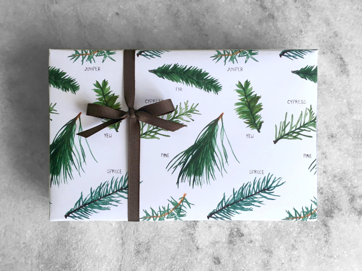 evergreen-tree-christmas-wrapping-paper-gift