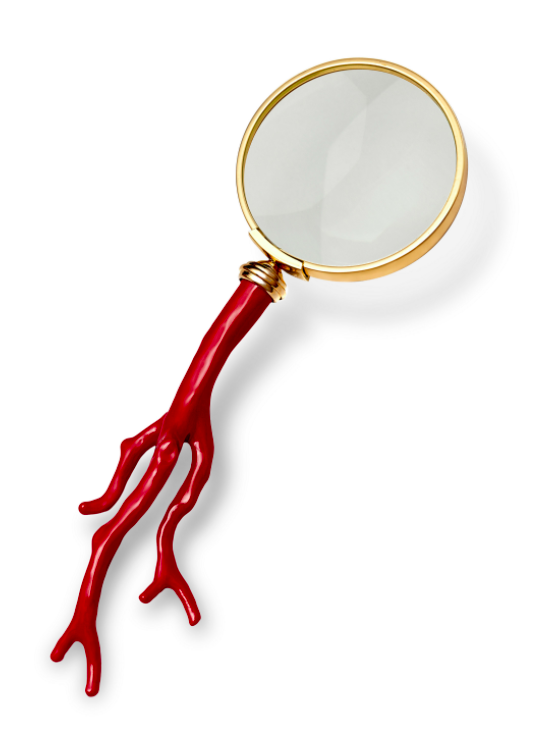 gold-coral-magnifying-glass
