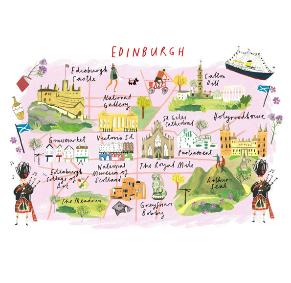 illustrated-map-edinburgh