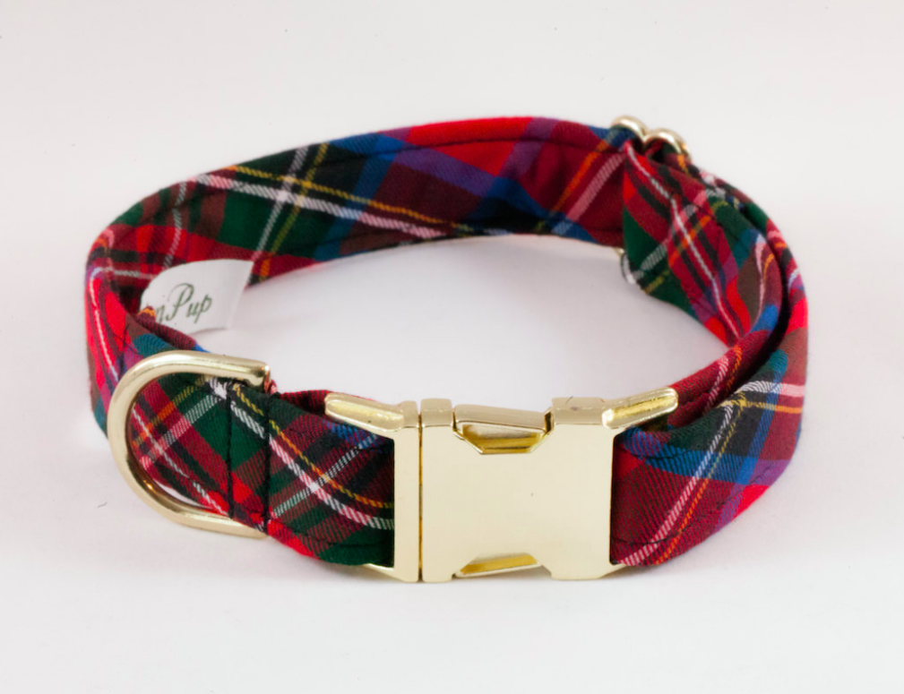 plaid-dog-collar