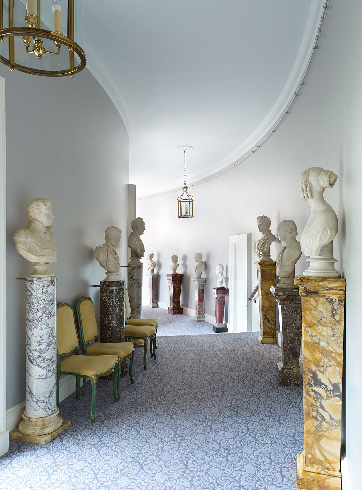 Cliveden House Hotel Marble Pedestals and Busts
