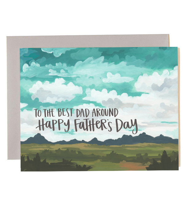 Father's Day Greeting Card Desert Mountains Great Outdoors
