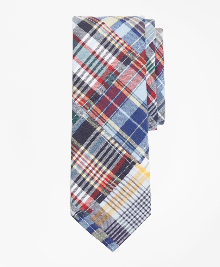 Patchwork Madras Tie Father's Day Gift