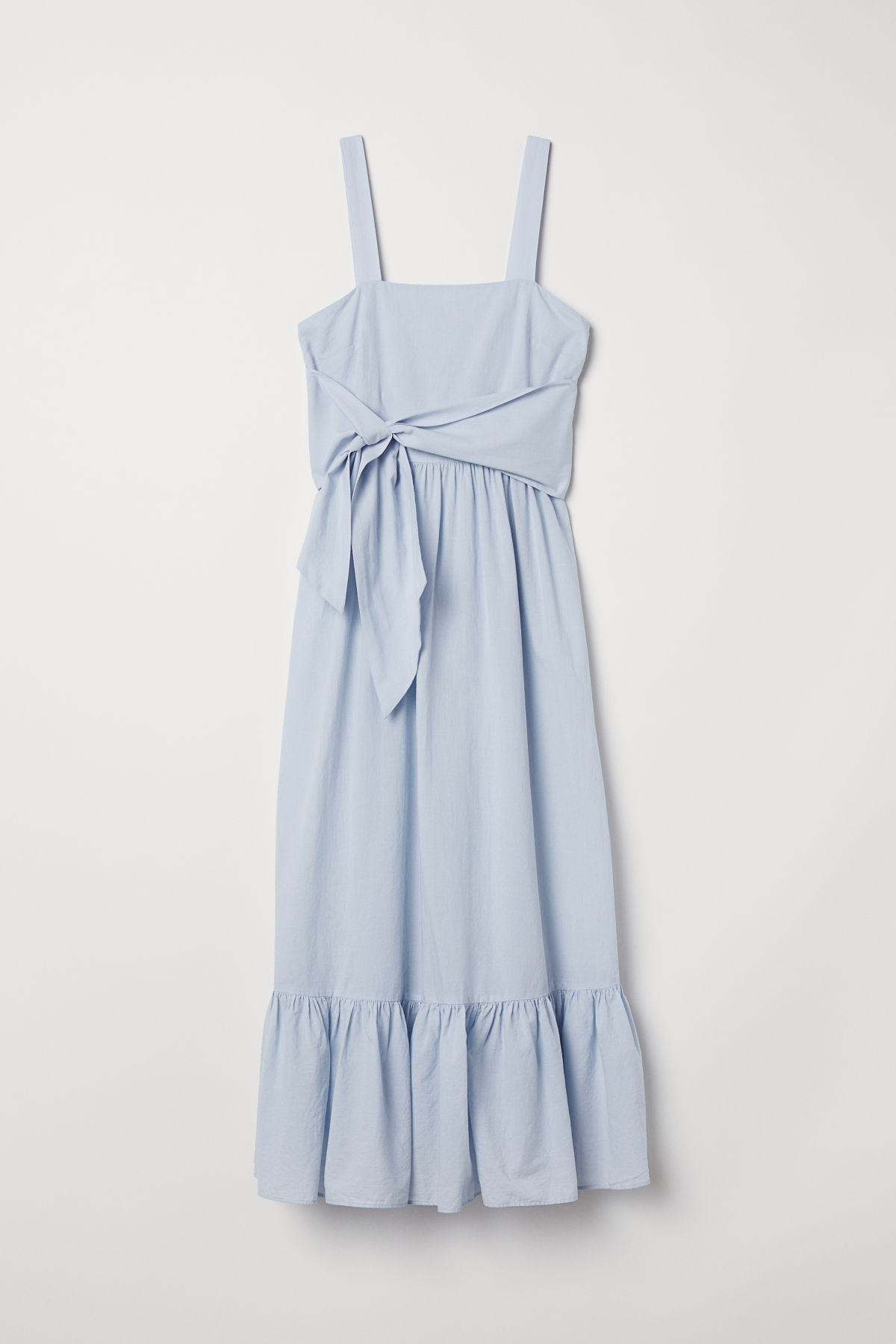 Blue Cotton Maxi Dress