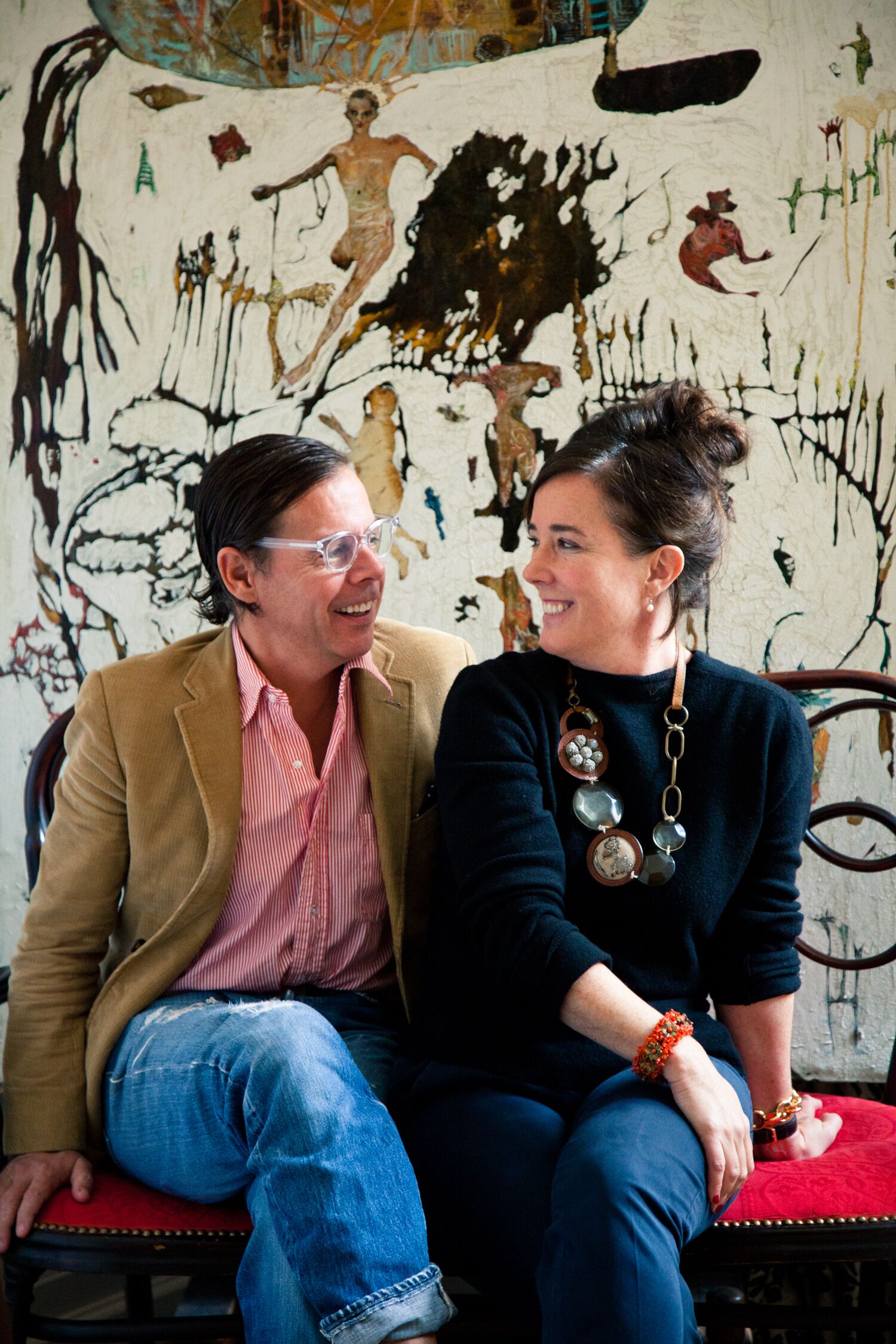 Andy and Kate Spade at Home in New York City