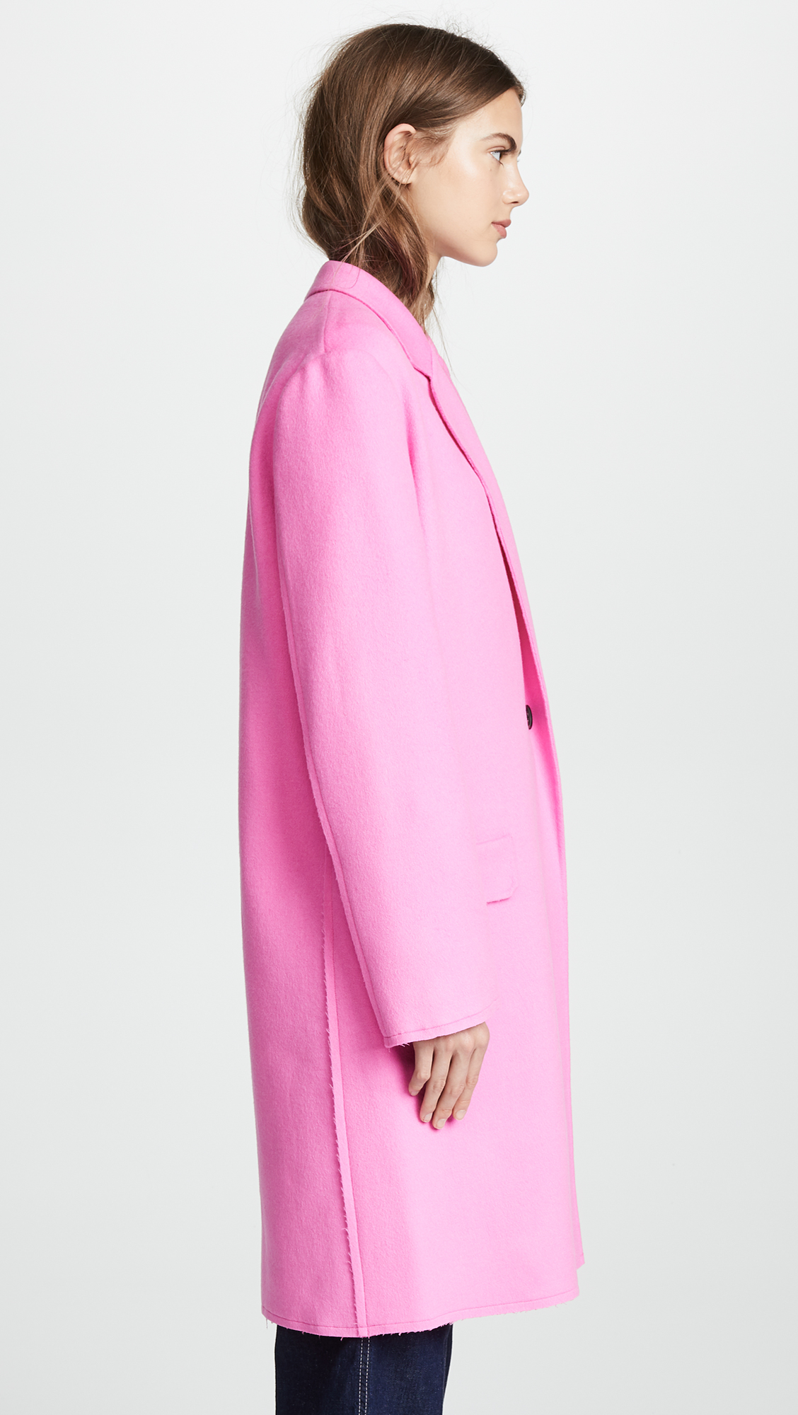Pink Wool Coat 