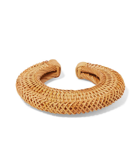 Rattan Woven Cuff Bracelet