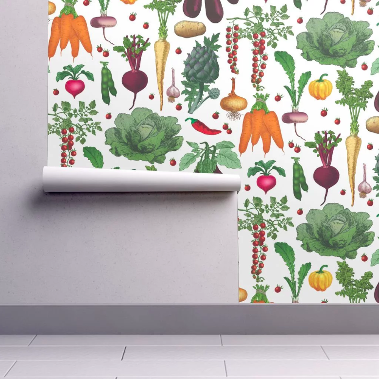Vegetable Garden Removable Wallpaper Nursery Design
