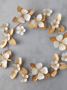 The Daily Hunt: Gold Floral Wreath and more!