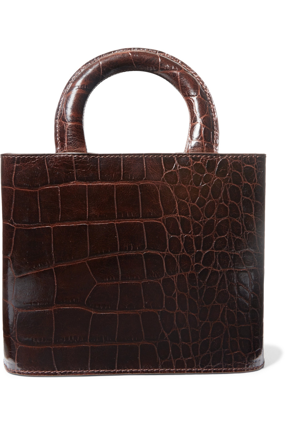 Croc Effect Leather Tote