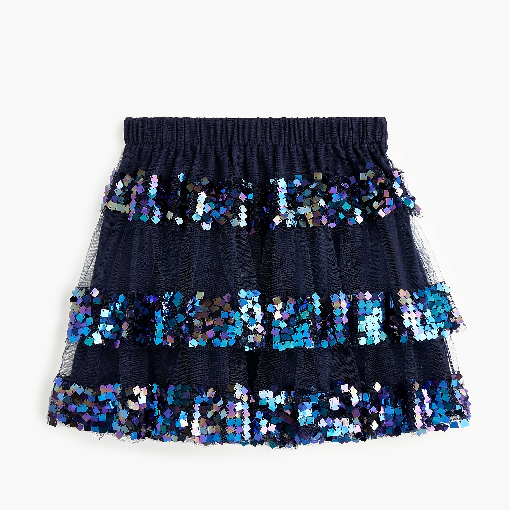 Sequin Tiered Skirt