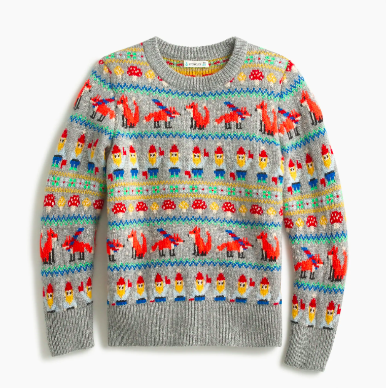 Boys' Fox Fair Isle Sweater