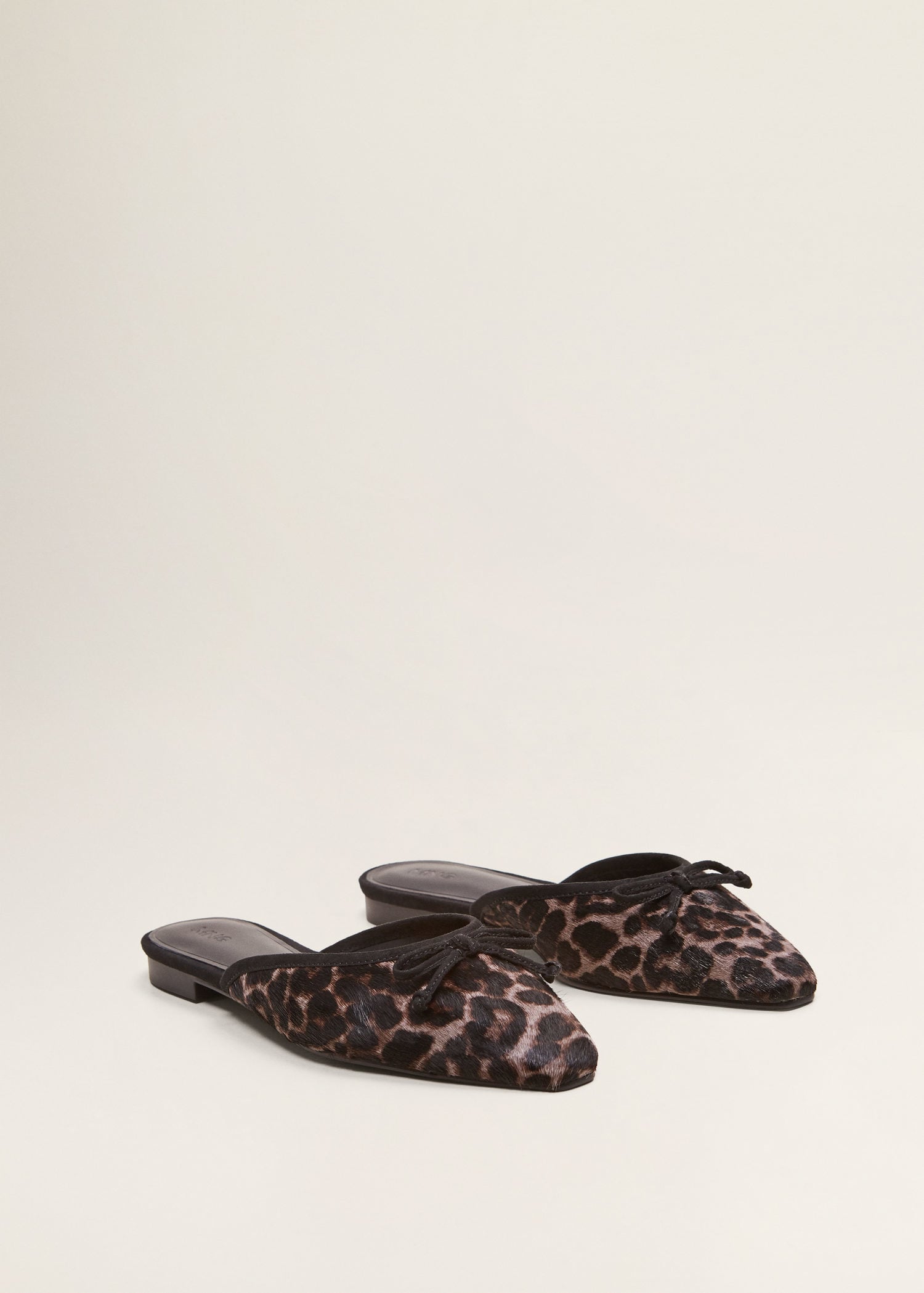 Leopard Leather Mules