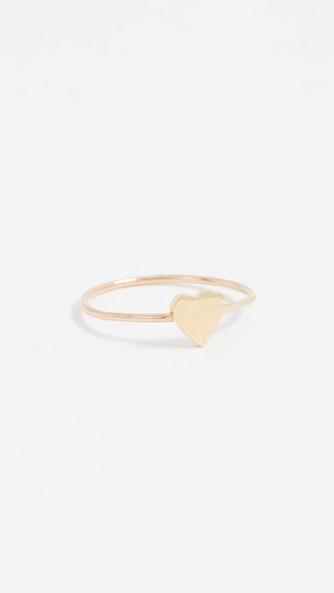 18 Karat Gold Mini Heart Ring