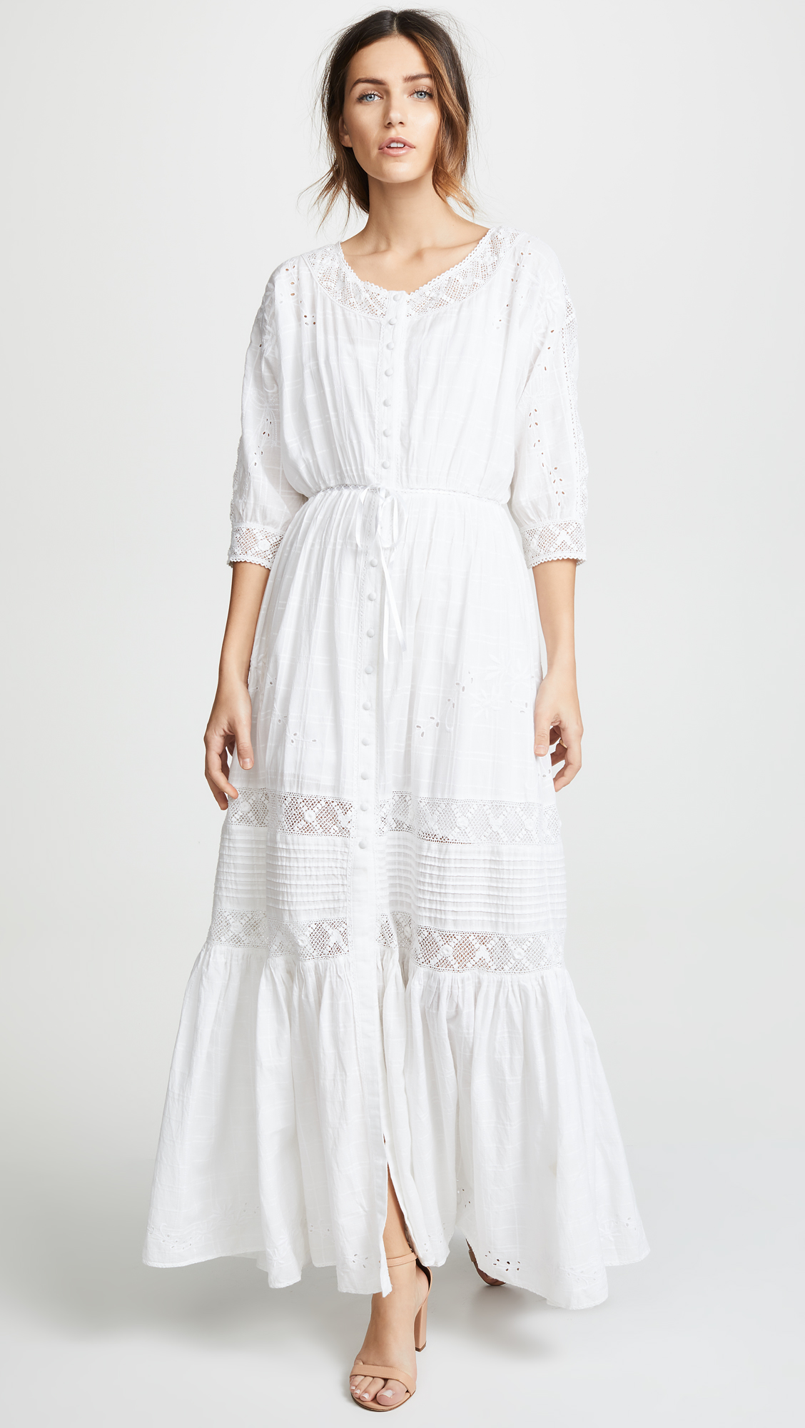 Eyelet Embroidered Lace Dress