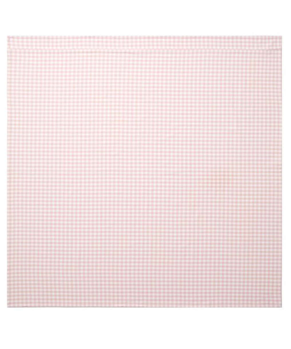 Pink Gingham Table Throw