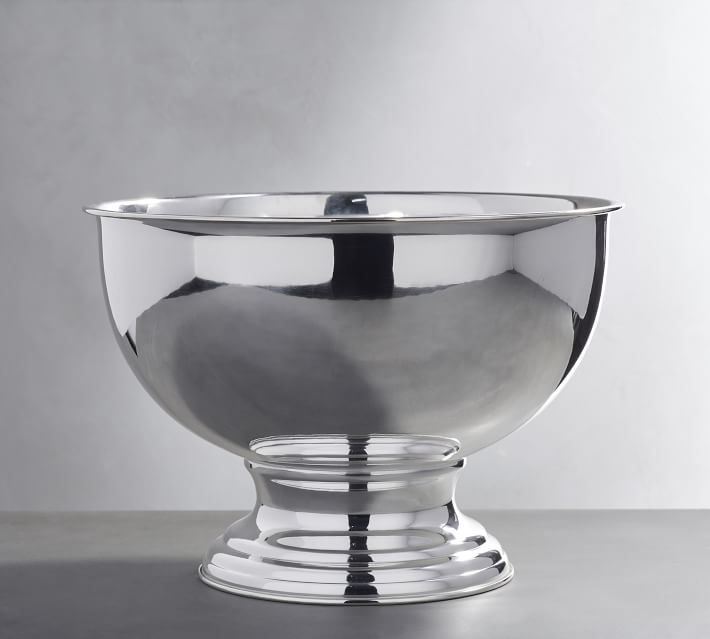 Large Polished Silver Champagne Bowl