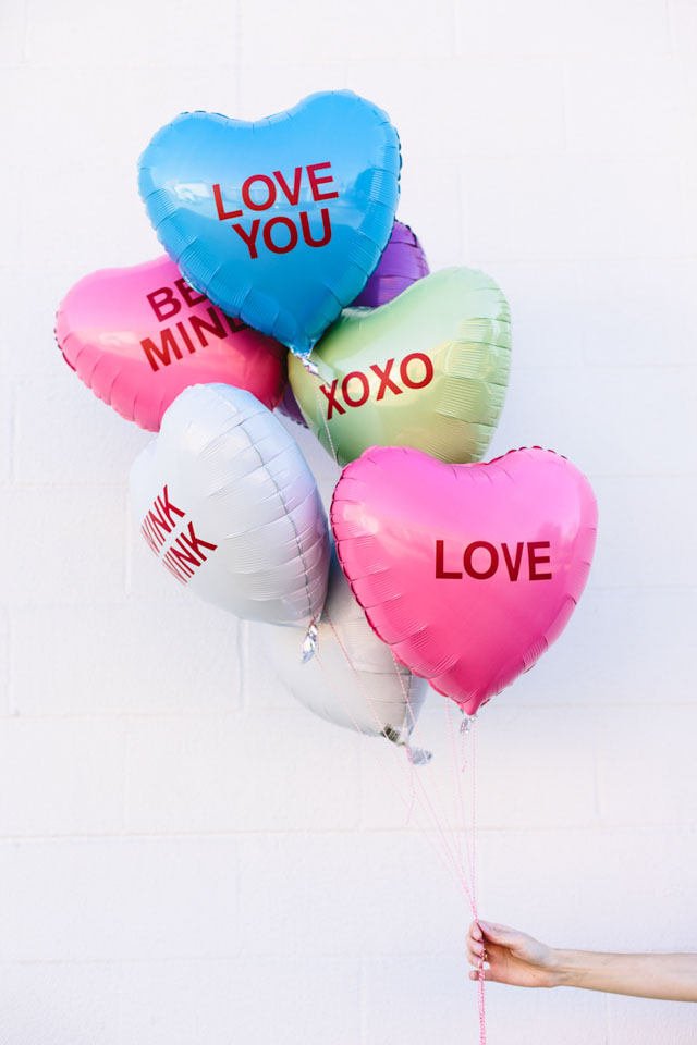 Personalized Heart Balloons