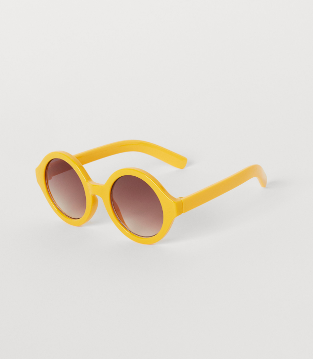 Round Yellow Sunglasses Kids'