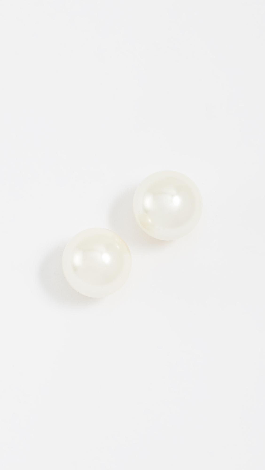 Large Glass Pearl Earrings