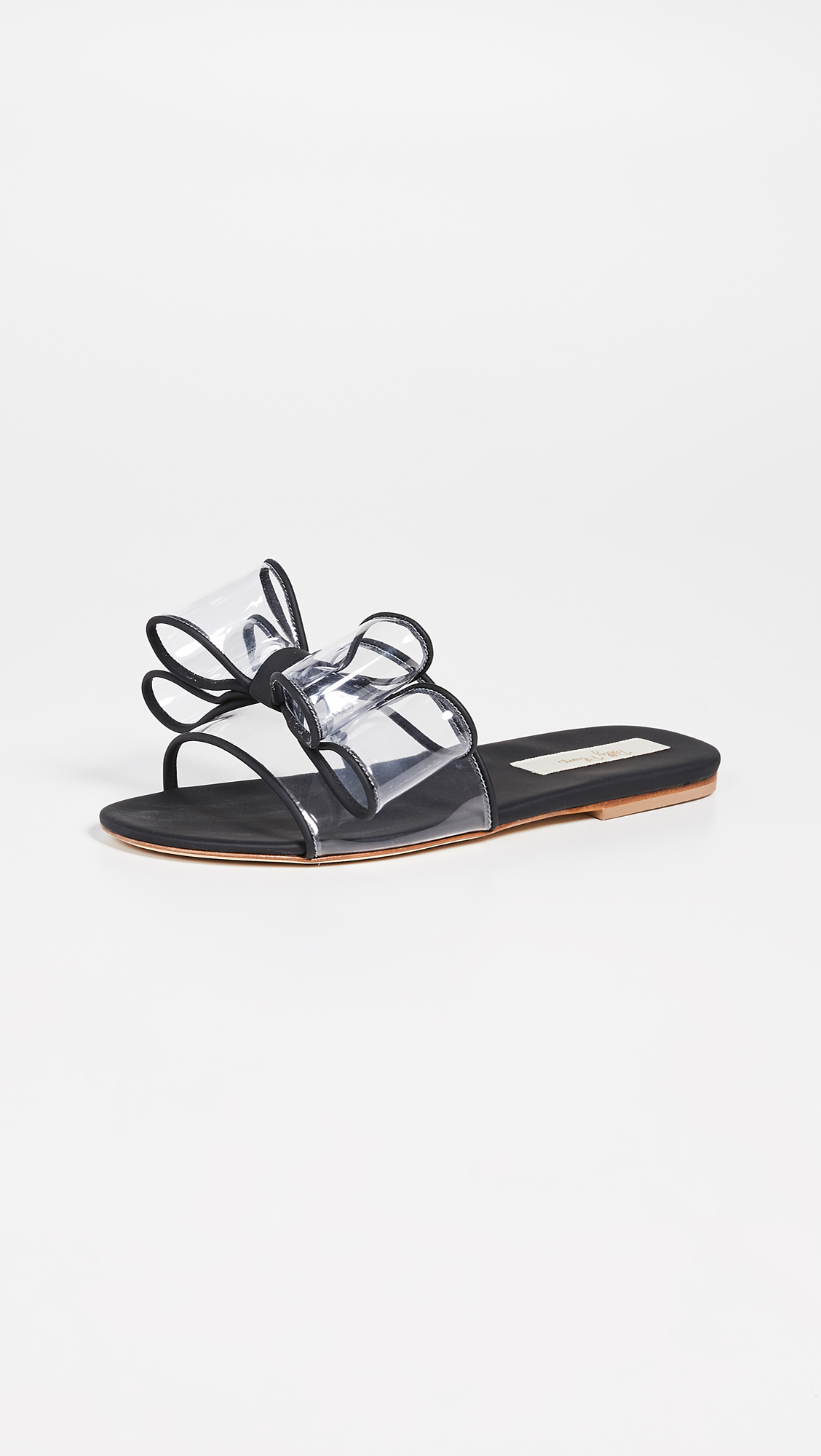 Clear Bow Slides Sandals